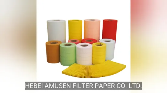 Quantity Assured High Efficiency Wood Pulp Air Filter Media Automotive Filter Paper